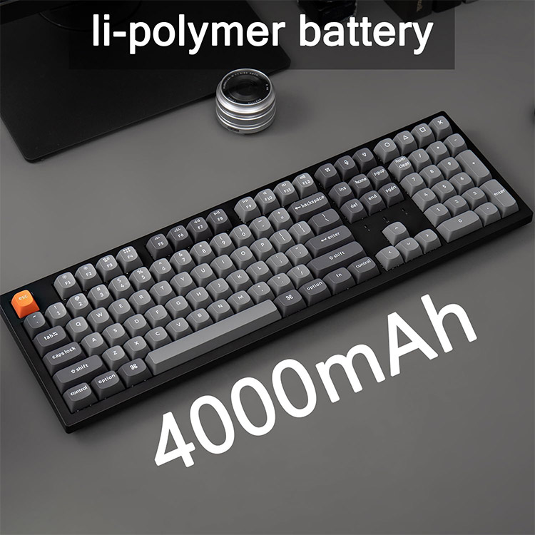 خرید کیبورد Keychron K10 Max RGB - بی‌سیم - سوییچ مکانیکی Super Red با قابلیت تعویض سریع - سیاه